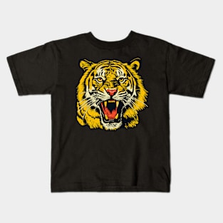Tiger - 90s Style Vintage Look Kids T-Shirt